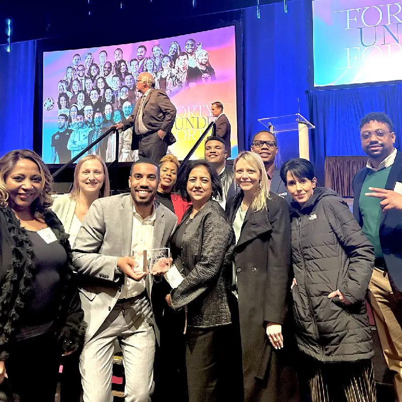 CMRignite employees at the 40 under 40 award gala.